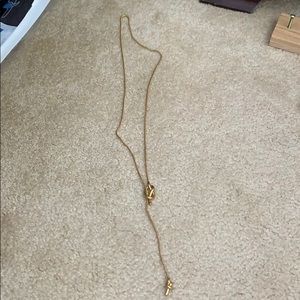 Madewell long gold necklace